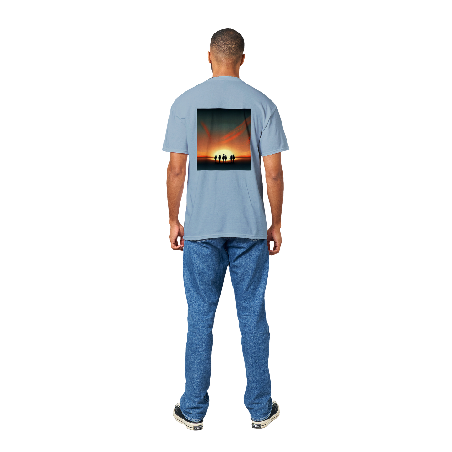 Sunset Horizon T-shirt Light Blue