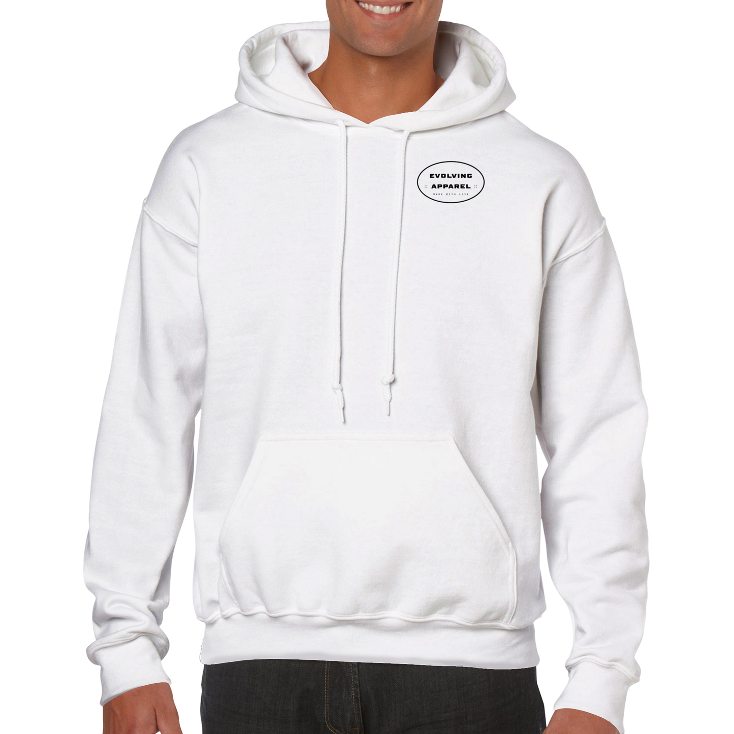 Evolving Made with love Hoodie White