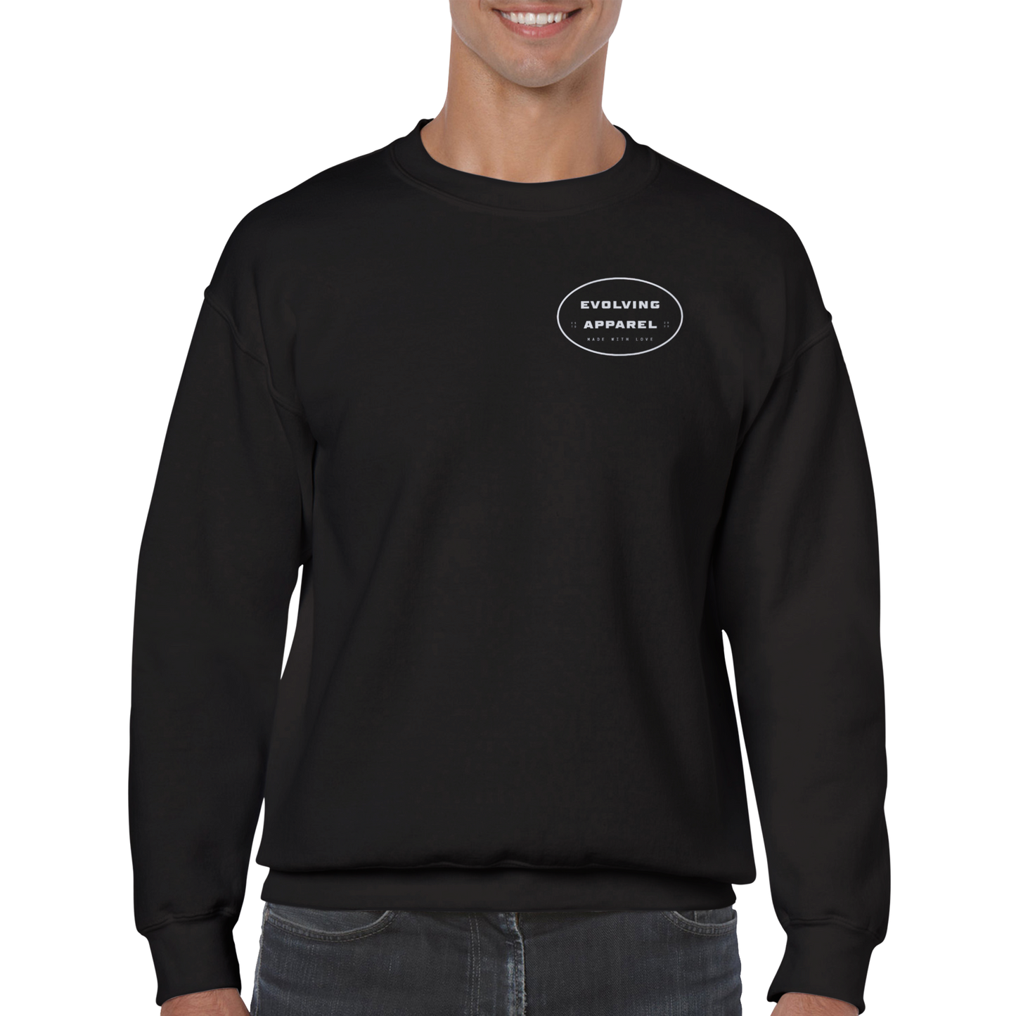 Evolving Made with love Sweatshirt Black