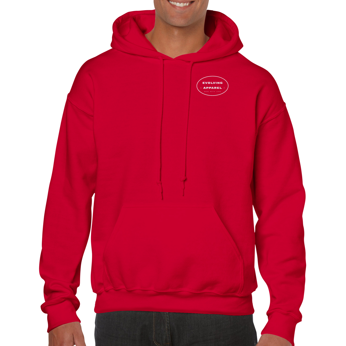 Evolving Made with love Hoodie Red