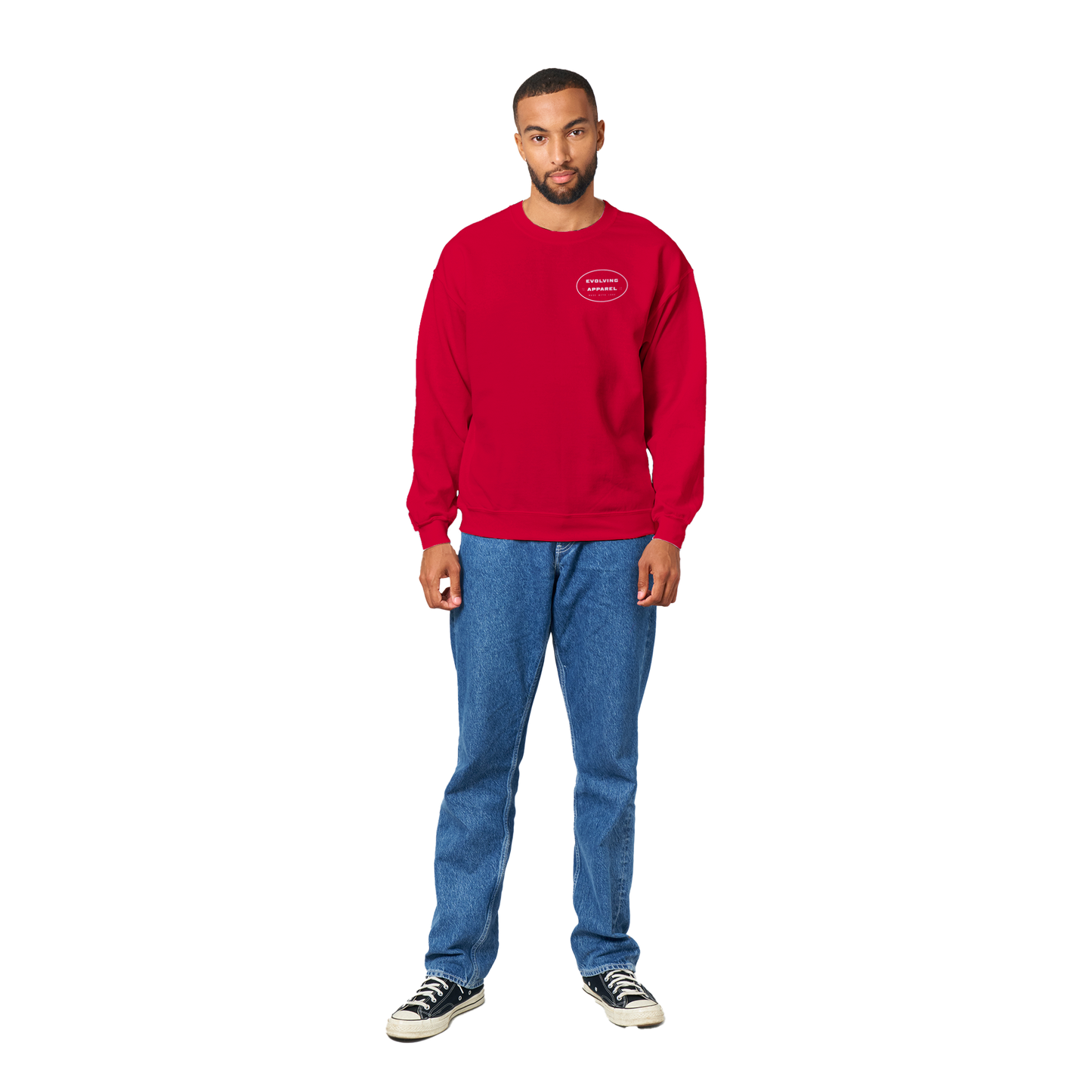 Evolving Made with love Sweatshirt Red