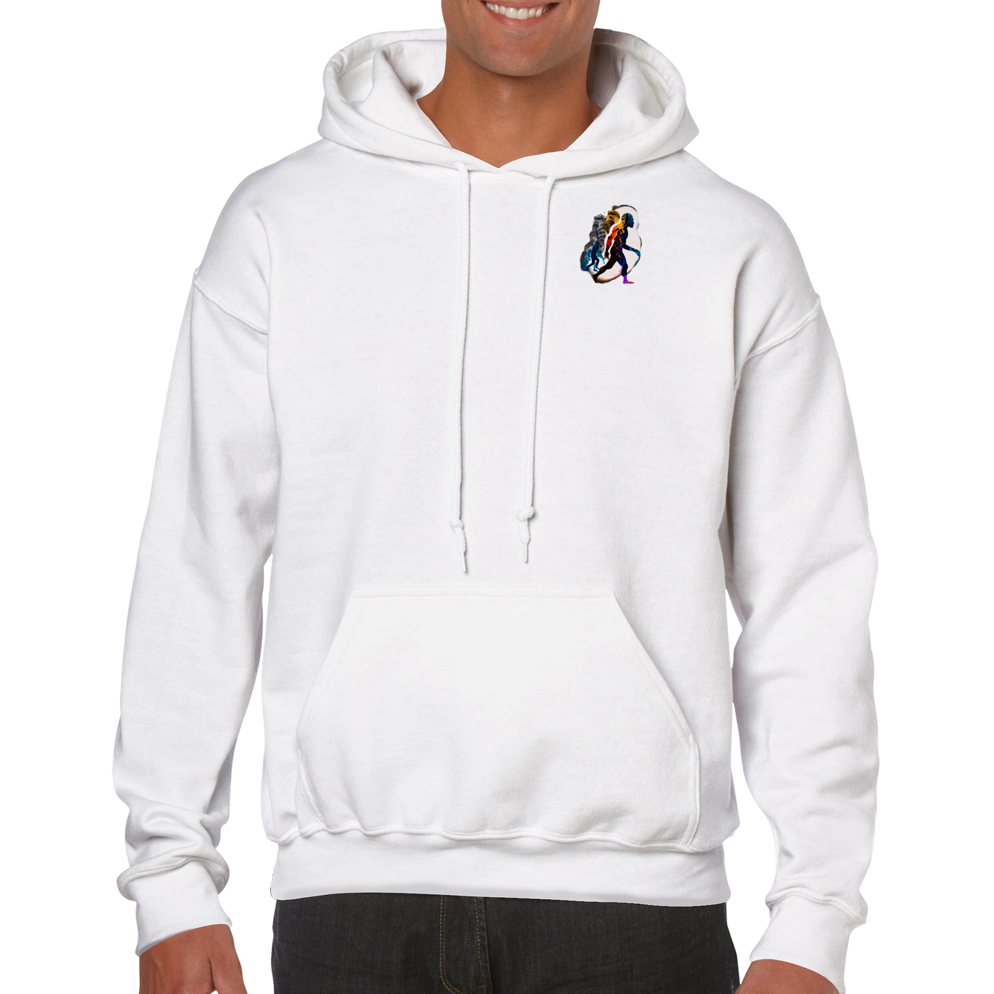 Evolving Ape Hoodie White