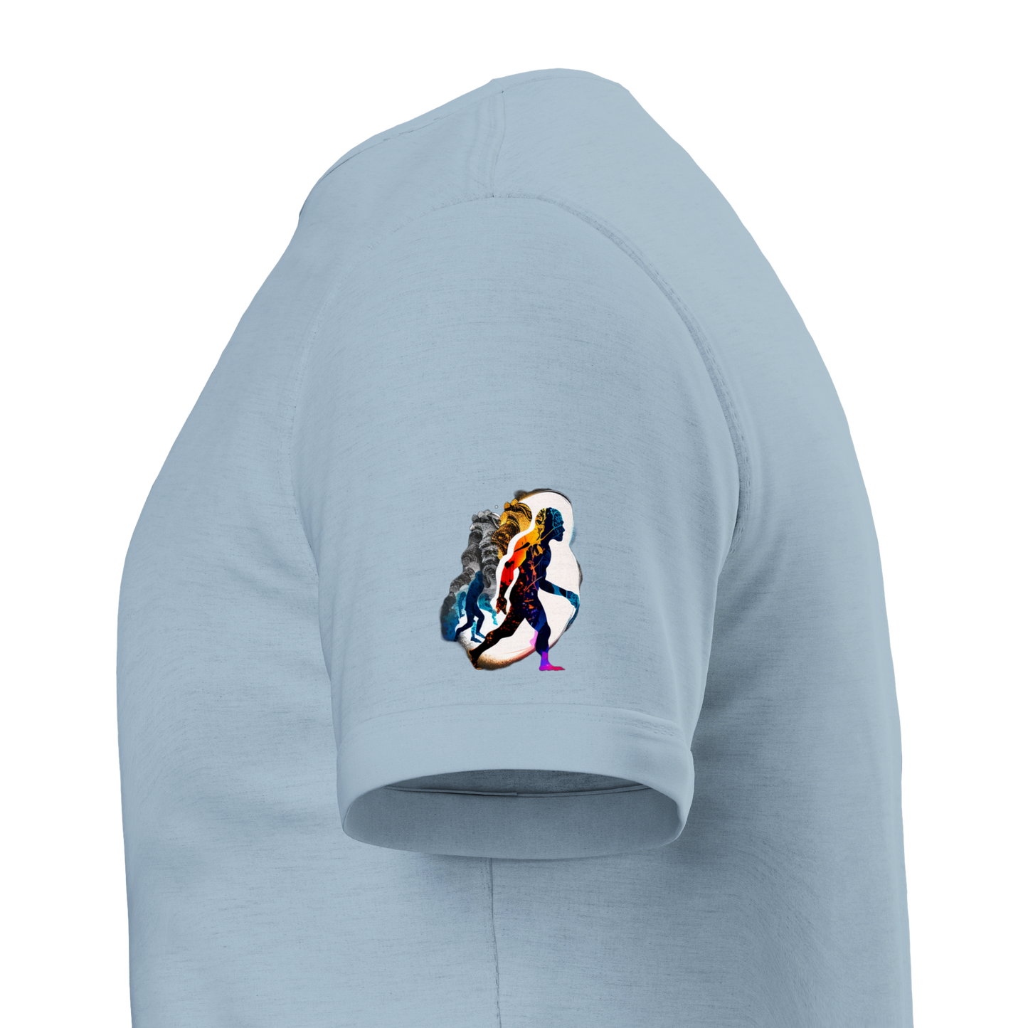 Evolving Ape T-shirt Light Blue