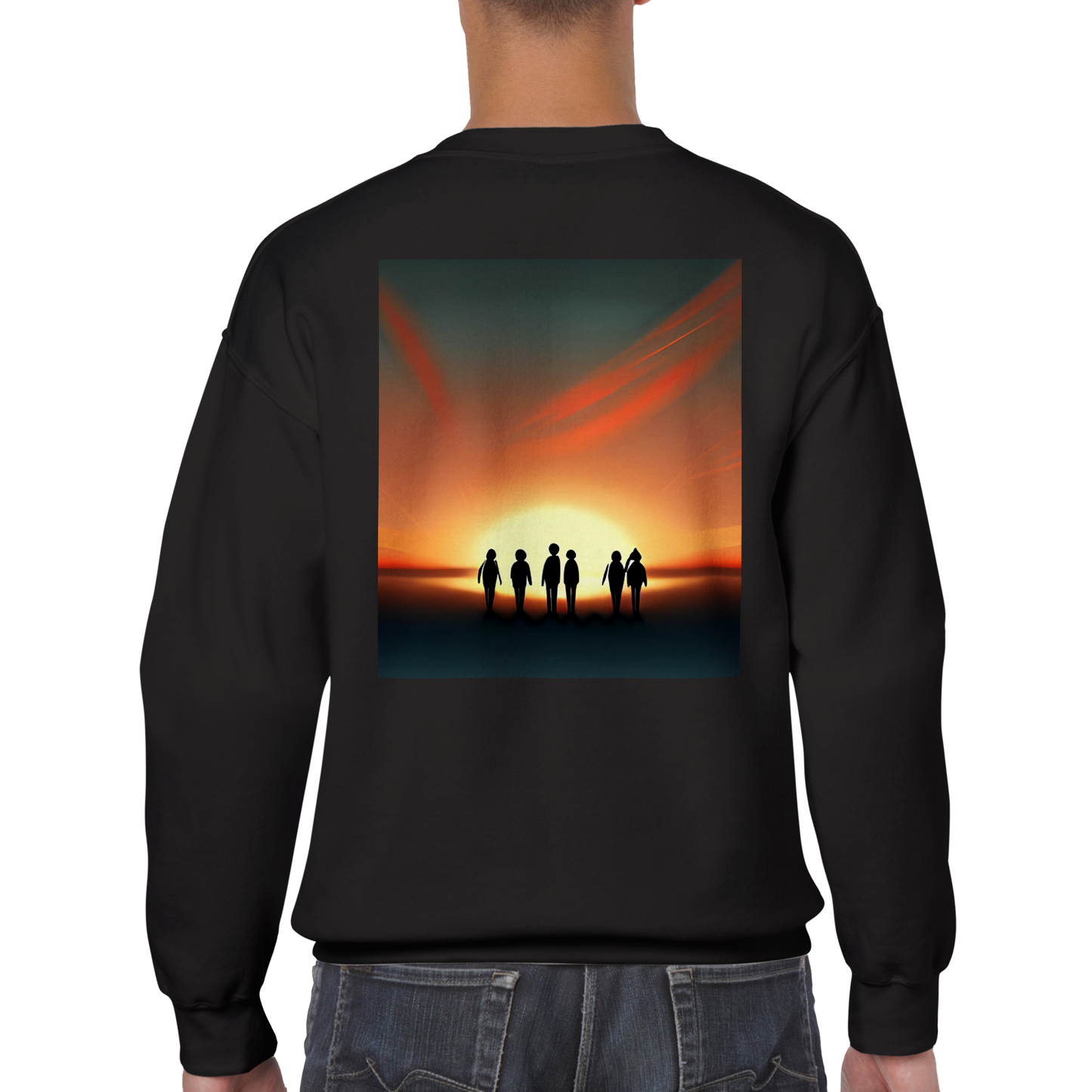 Sunset Horizon Sweatshirt Black