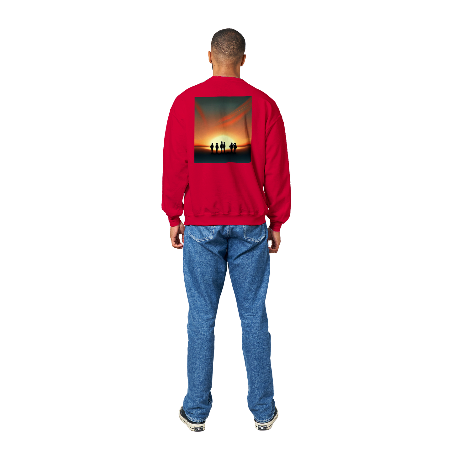 Sunset Horizon Sweatshirt Red