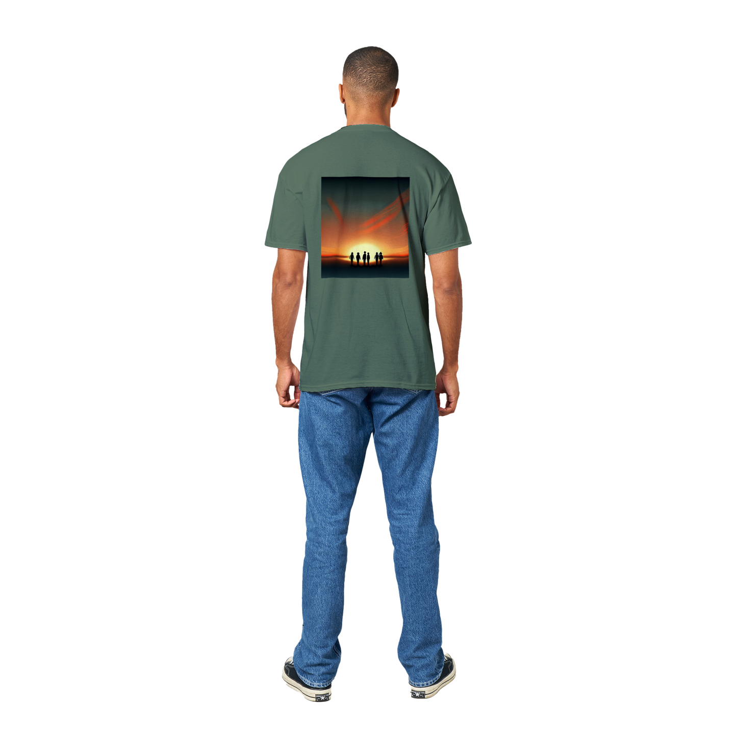 Sunset Horizon T-shirt Green