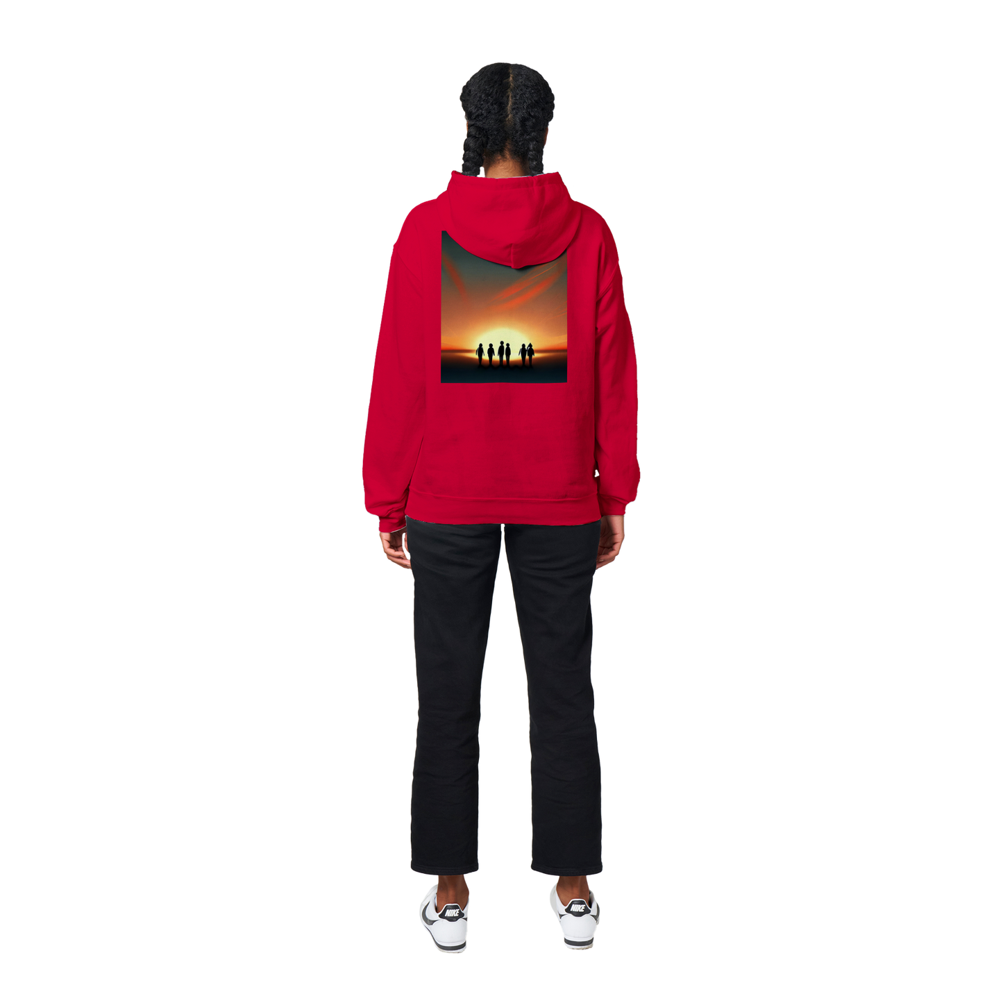 Sunset Horizon Hoodie Red