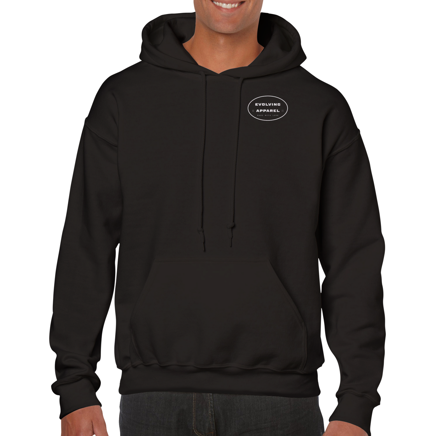 Evolving Made with love Hoodie Black