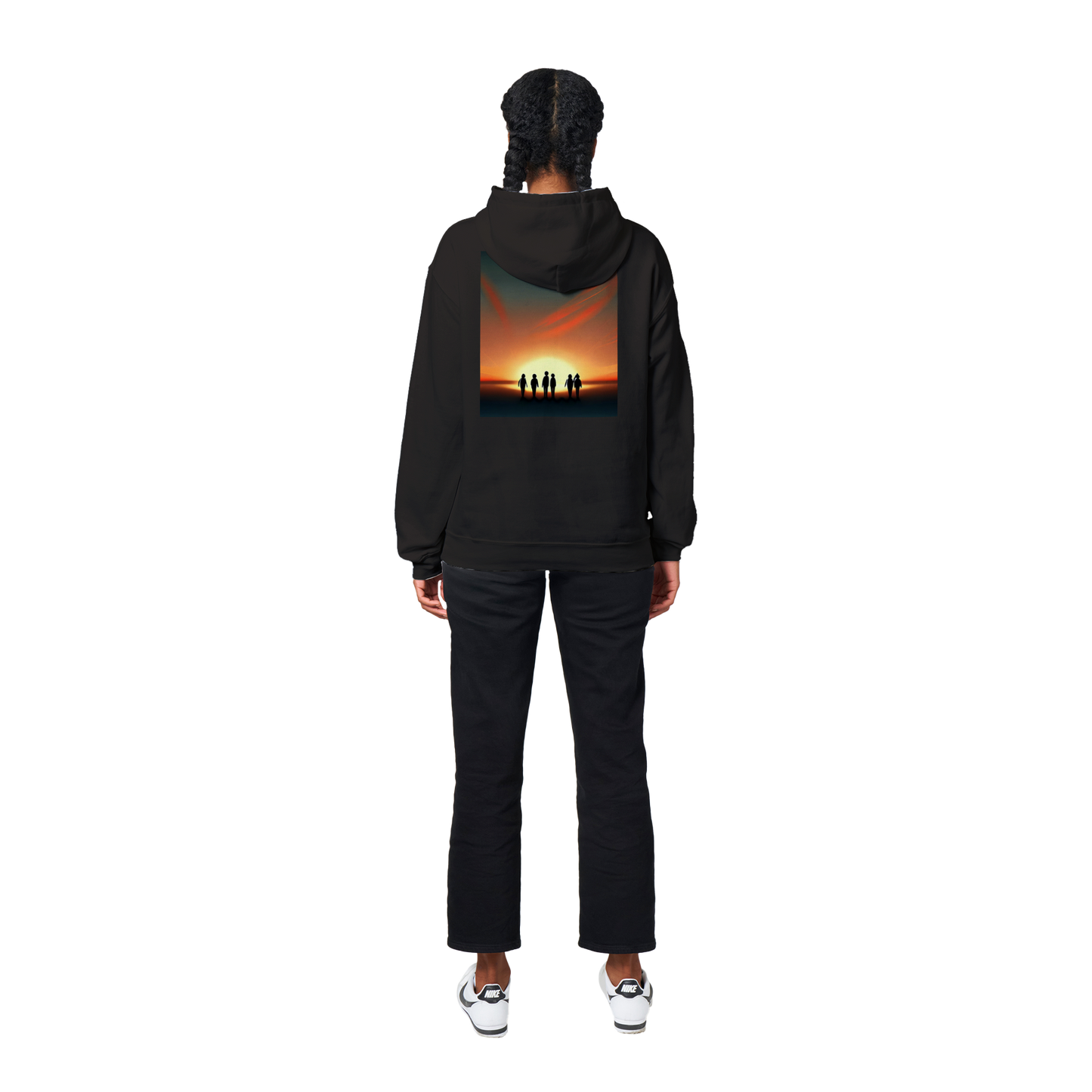Sunset Horizon Hoodie Black