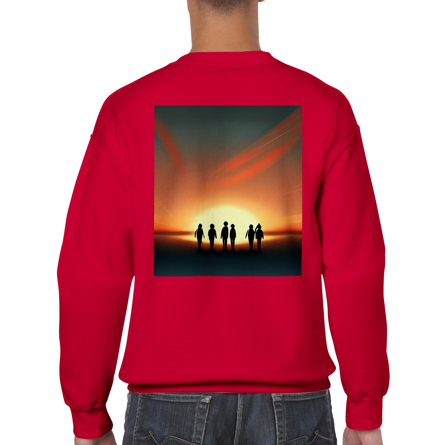 Sunset Horizon Sweatshirt Red