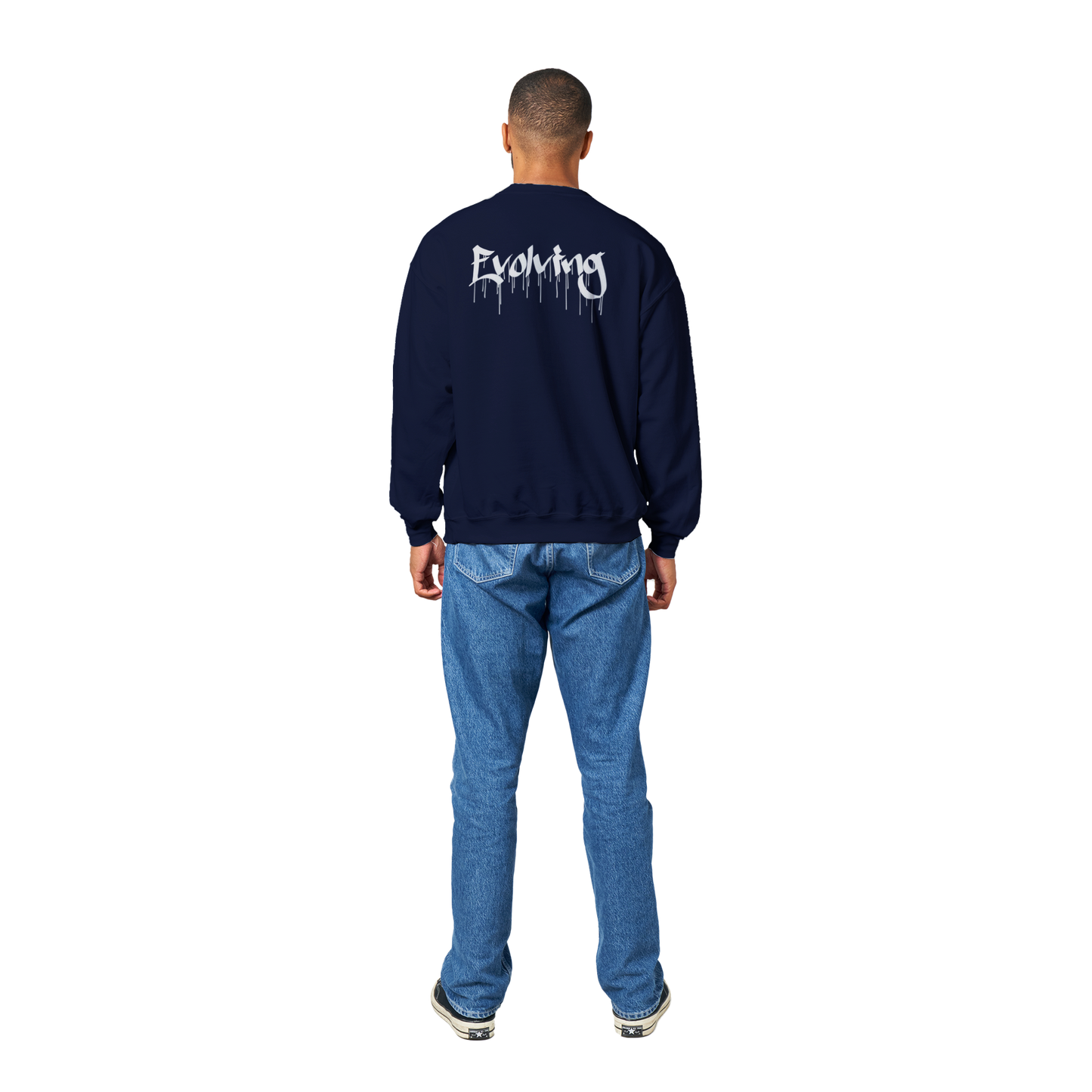 Drippy Evolving Sweatshirt Navy Blue
