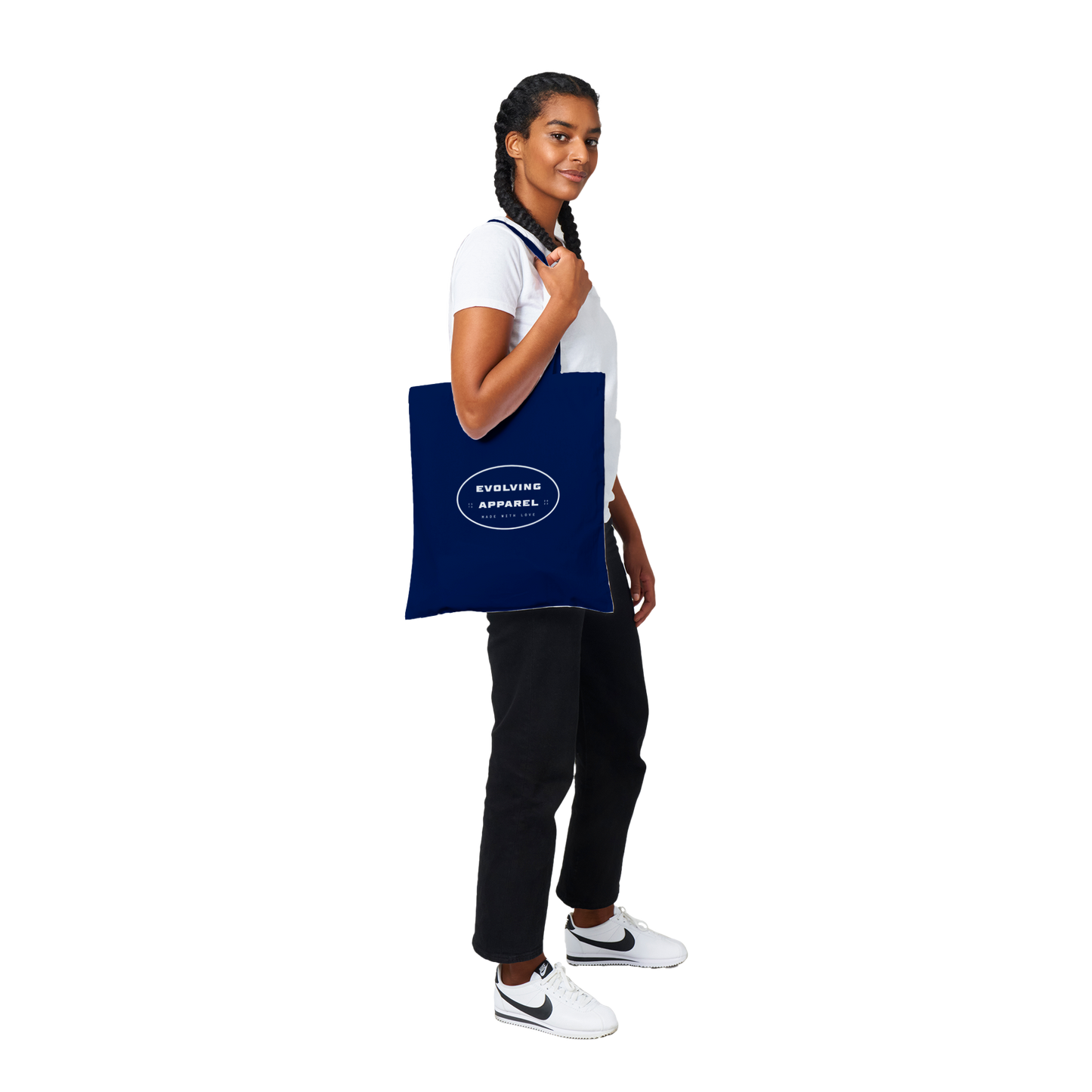 Evolving Made with love Bag Navy Blue