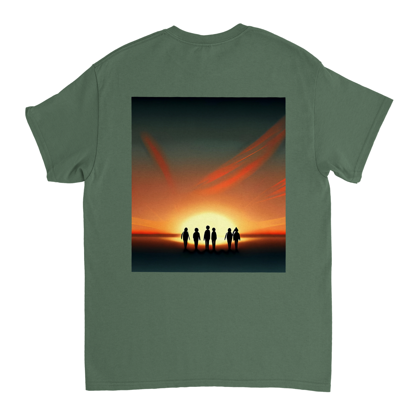 Sunset Horizon T-shirt Green