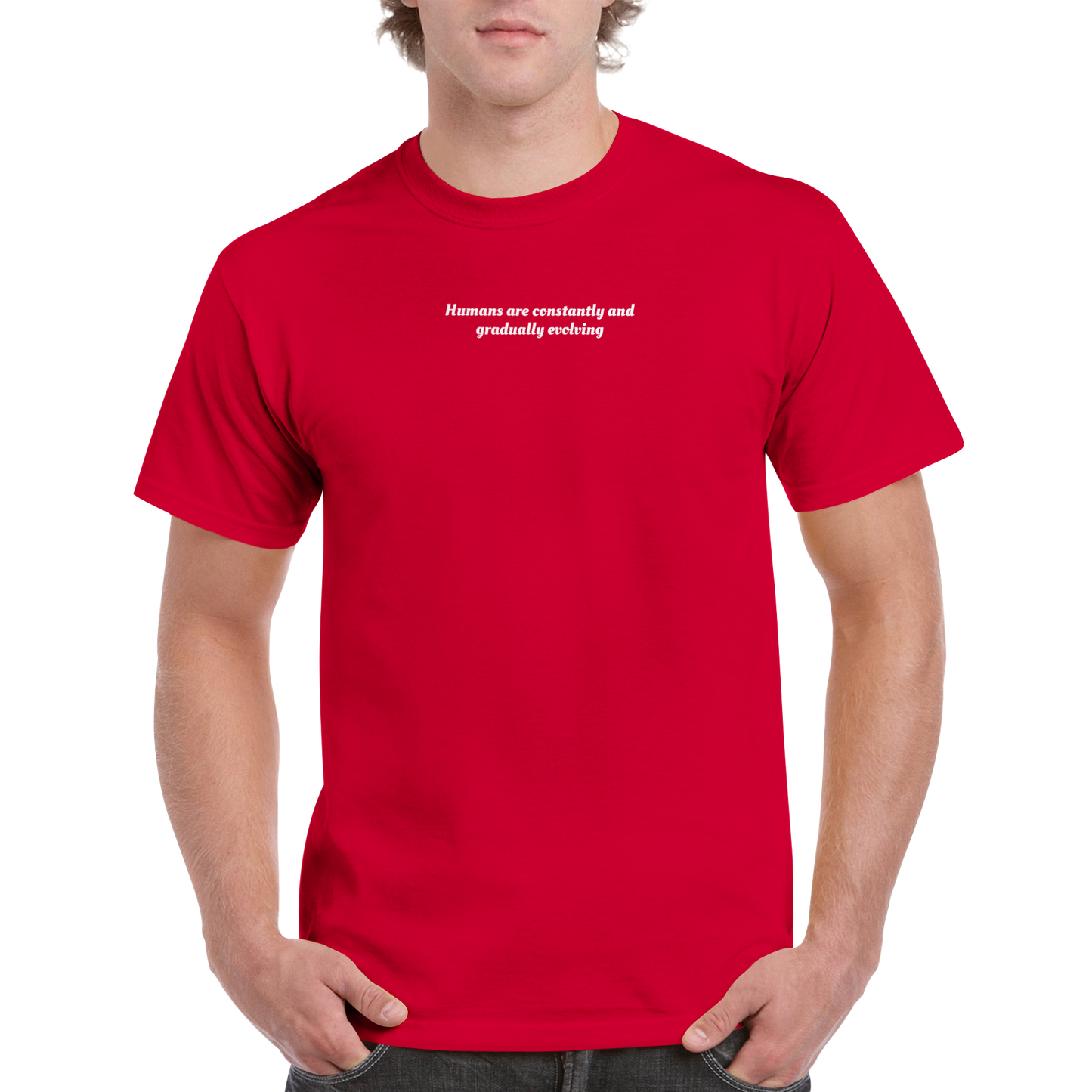 Human T-shirt Red
