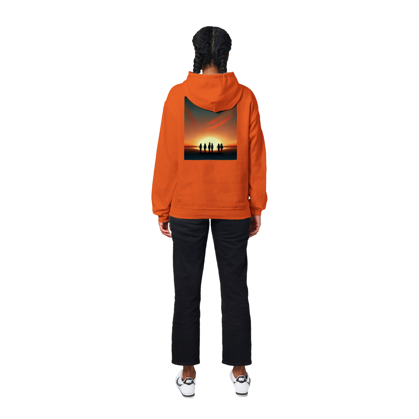 Sunset Horizon Hoodie Orange