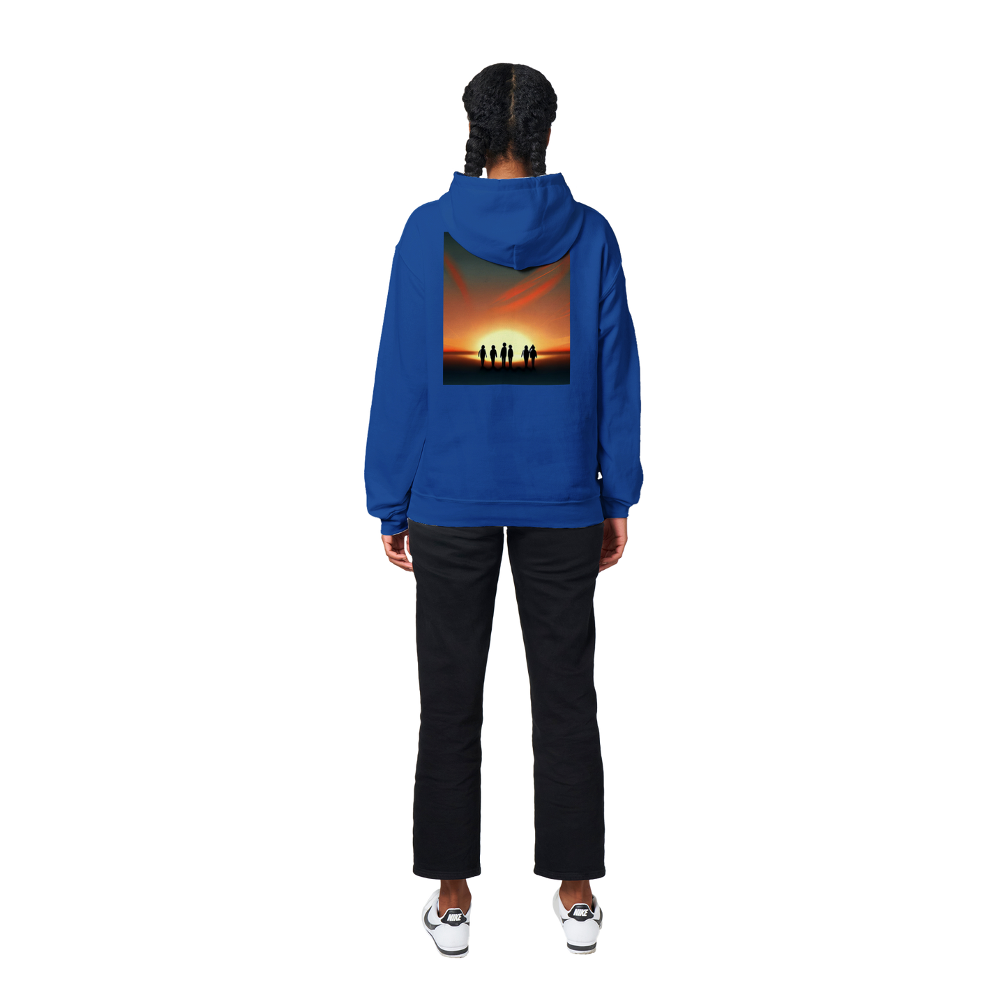 Sunset Horizon Hoodie Navy Blue