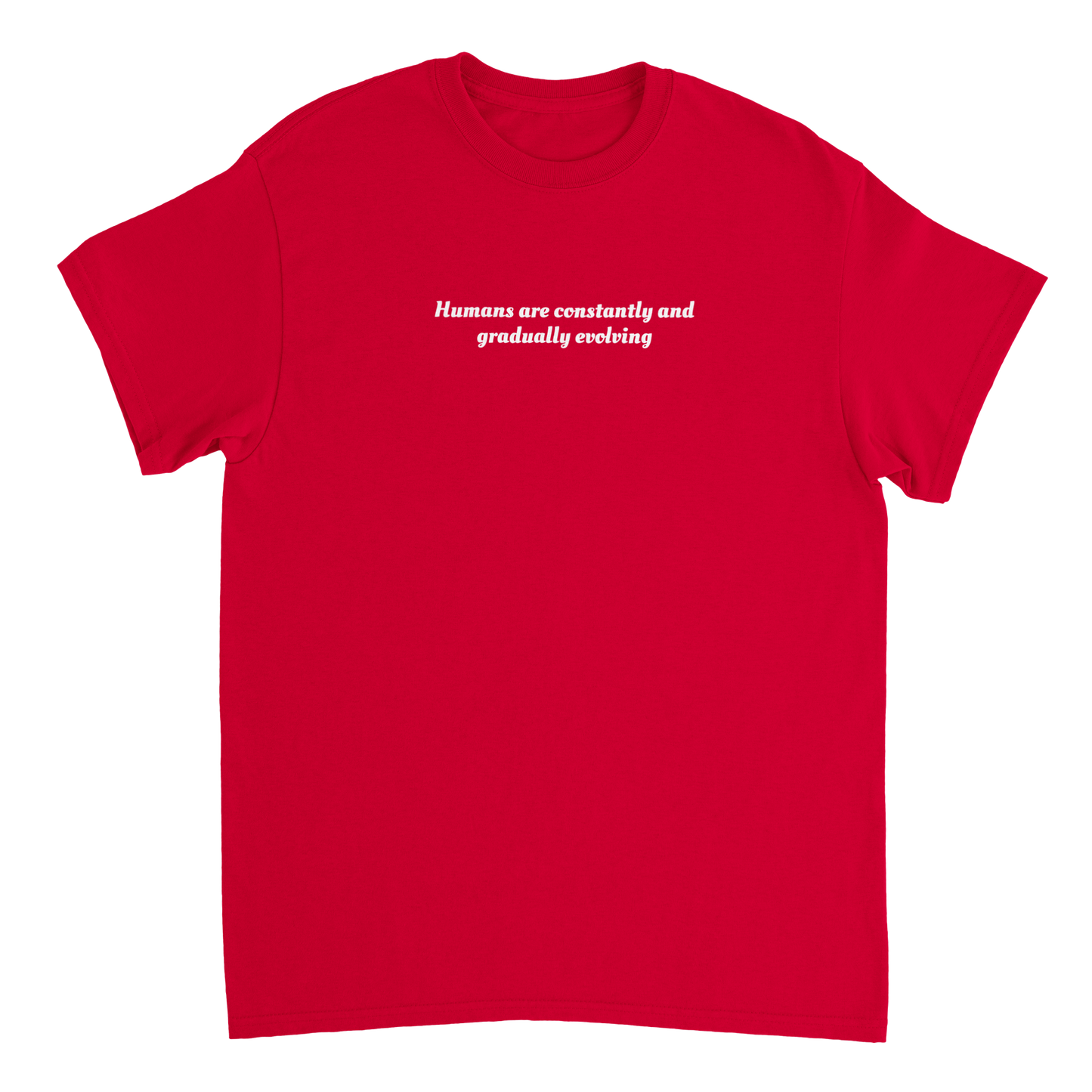 Human T-shirt Red