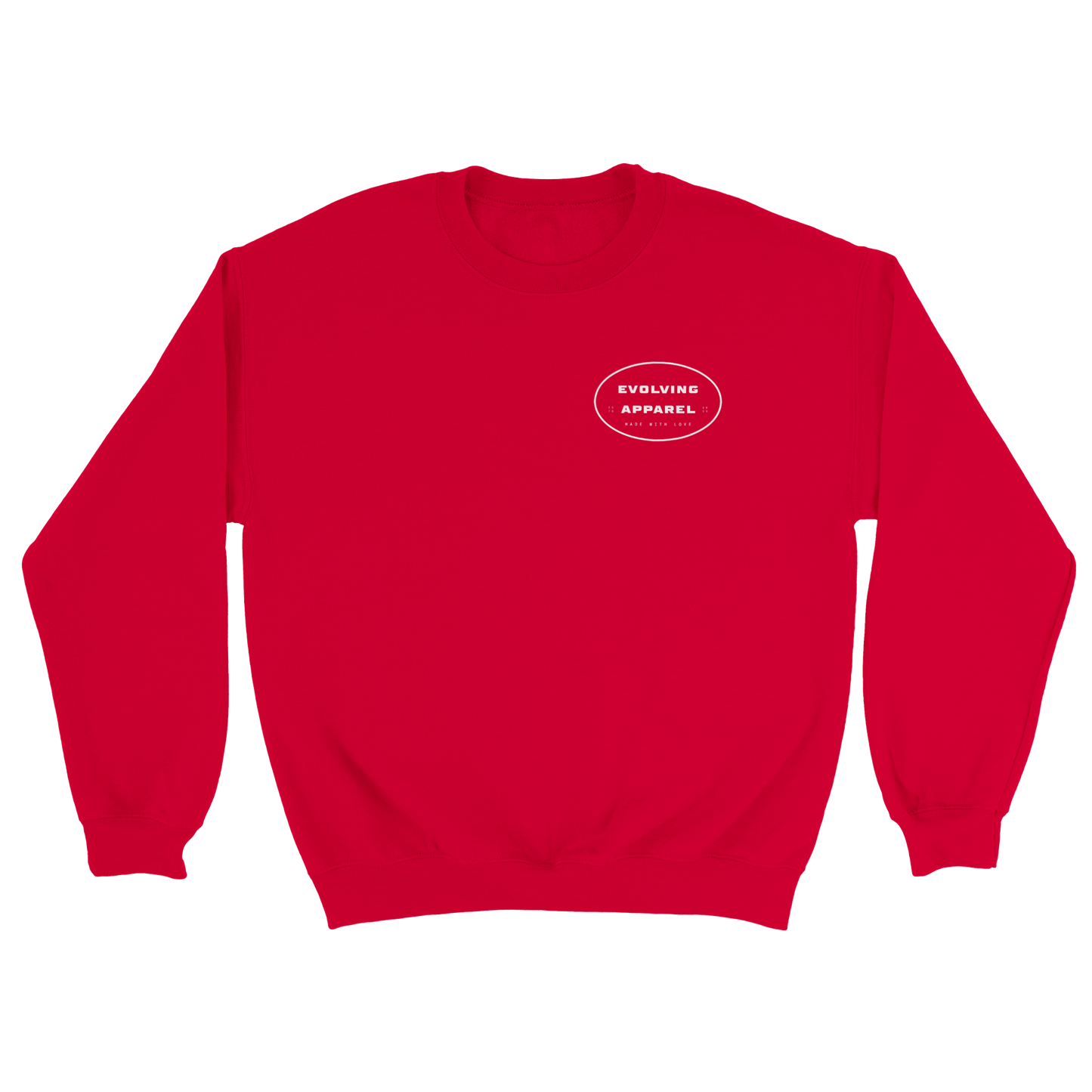 Evolving Made with love Sweatshirt Red