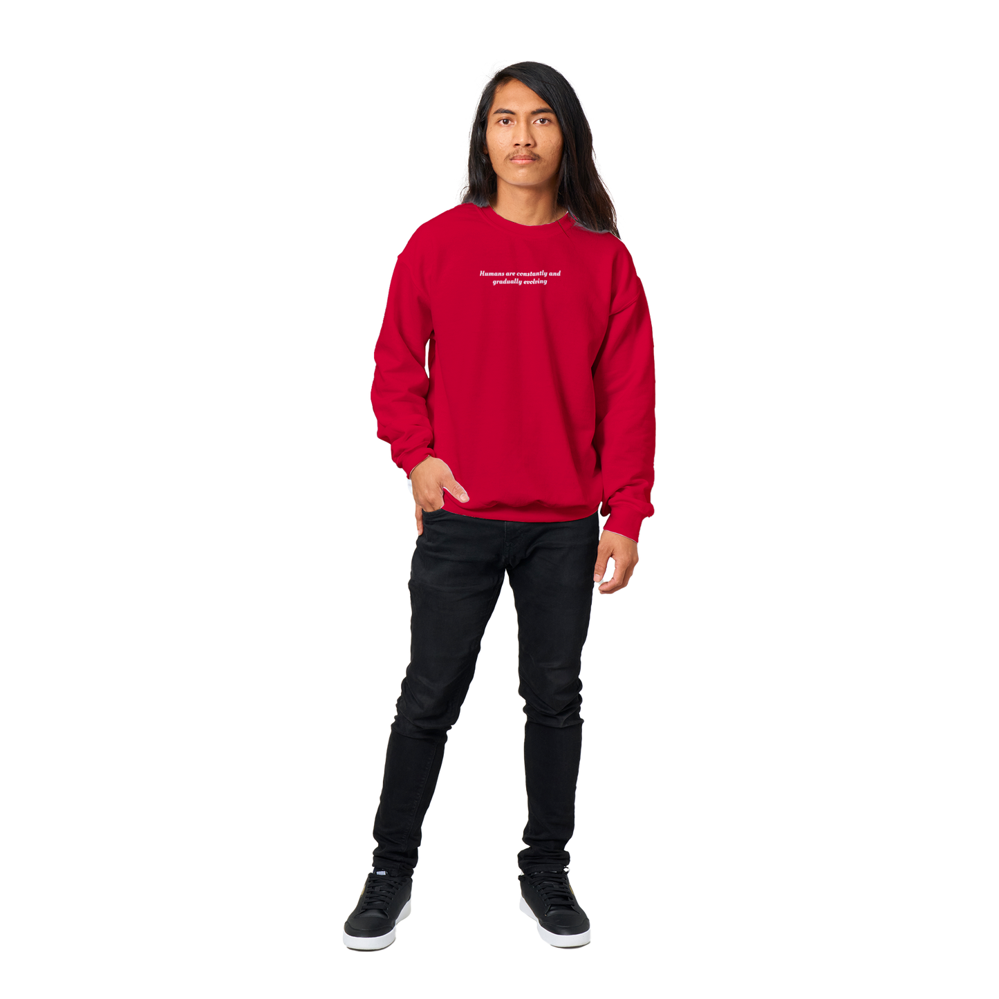 Human Sweatshirt Red