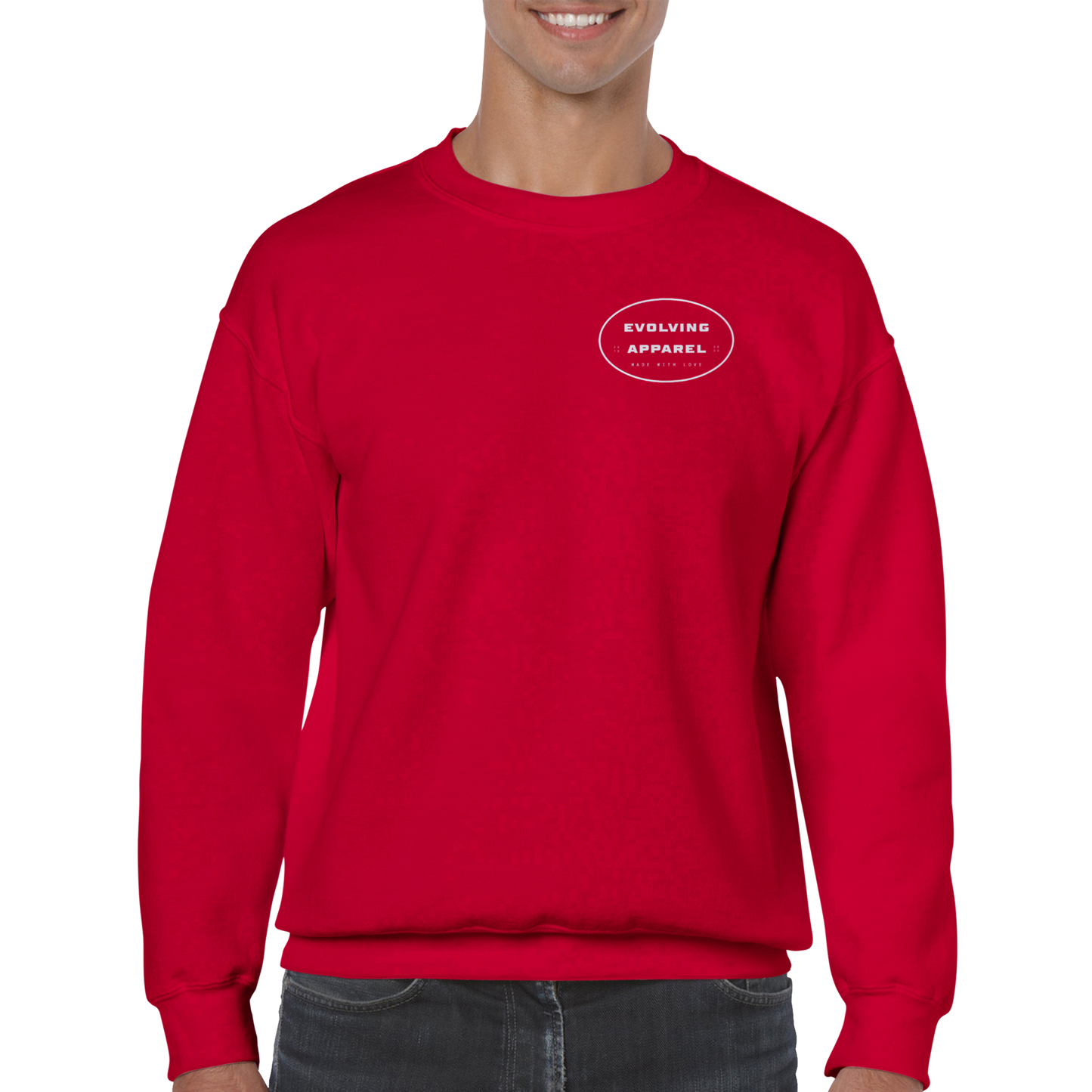 Evolving Made with love Sweatshirt Red