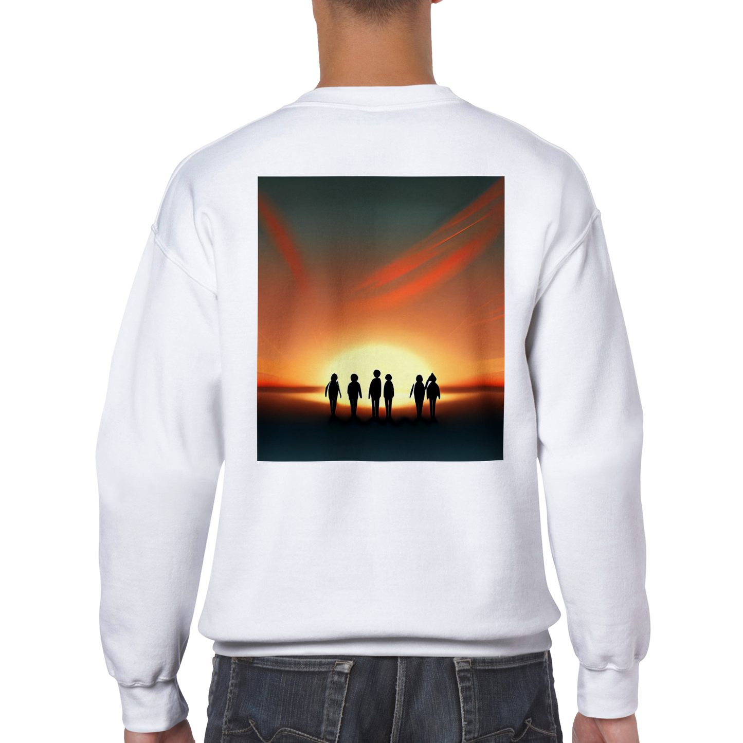 Sunset Horizon Sweatshirt White