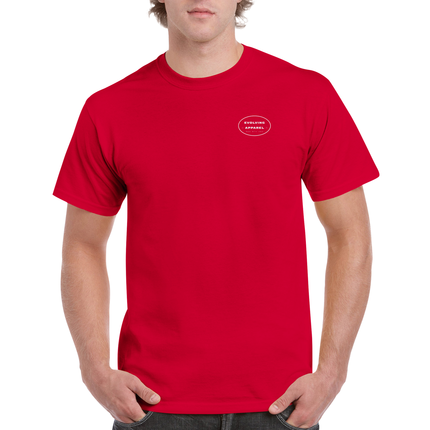 Evolving Made with love T-shirt Red