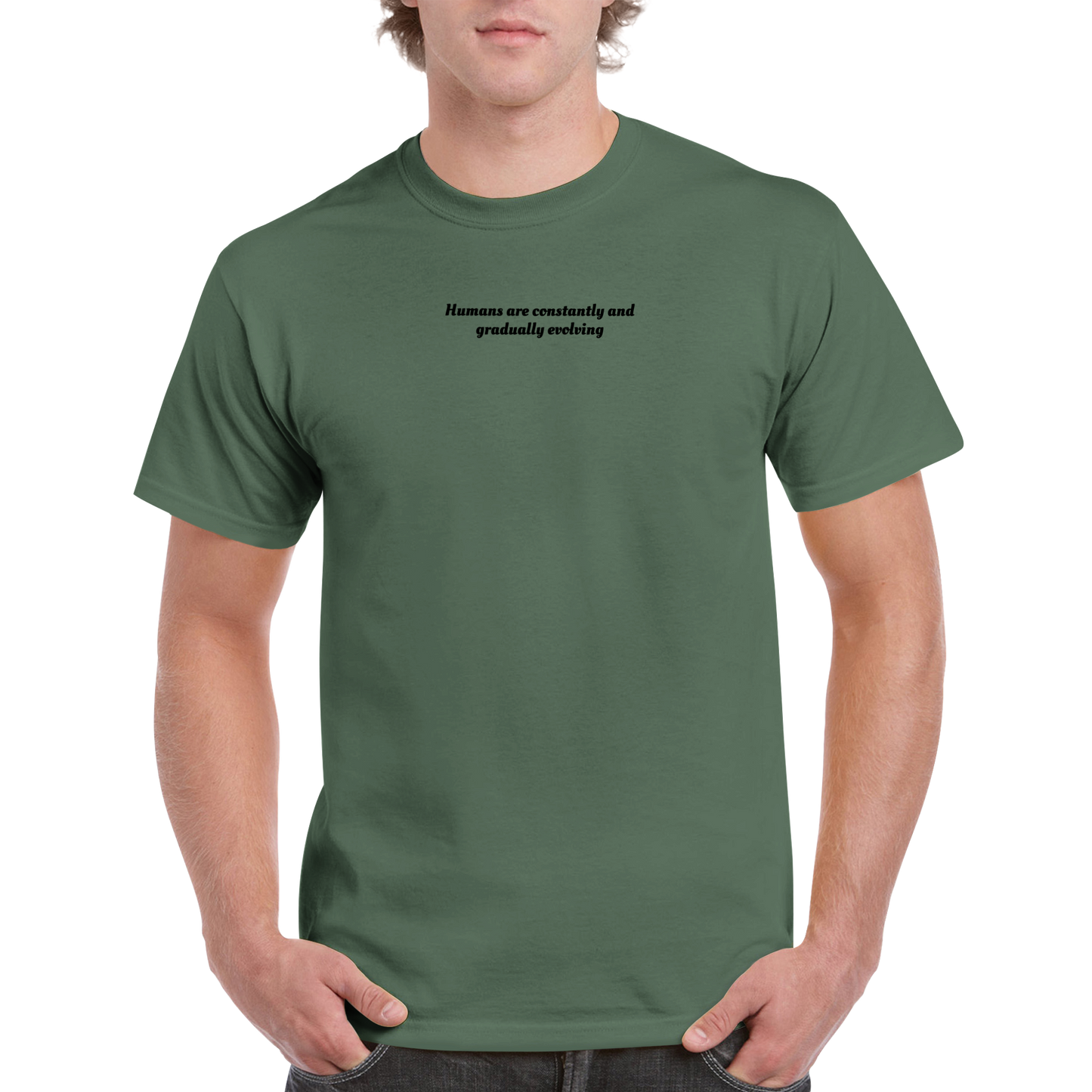 Human T-shirt Green